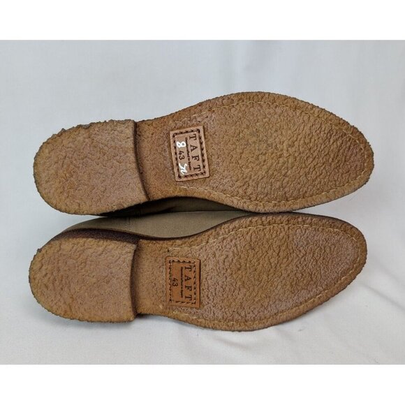 TAFT Outback Chelsea Boots Men 43 US 10 Taupe Suede Leather Ankle Booties Shoes - Picture 11 of 13